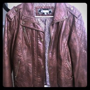 Cute Daytrip Faux Leather Jacket Size Large
